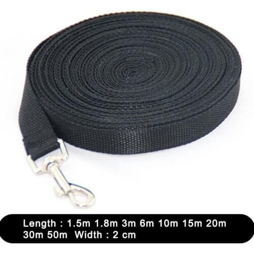 1.5 1.8 3 6 10 15 20 30 50M Solid Dog Leash For Large Dogs Pet Puppy Walking Training Lead Rope Big Dog Nylon Rope Long Leashes