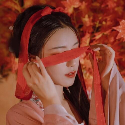 1pcs Handwork Hanfu Hairband Ancient Style Ribbon Belt Hair Accessories Daily Cosplay Prop Decoration Women Girl Gift