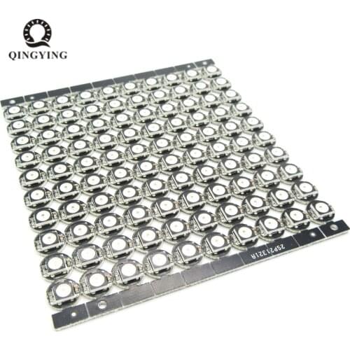 100pcs DC5V LED Chip WS2812B WS2812 9.6mm Diameter Heatsink PCB Board 4-Pin for SMD 5050 RGB WS2811 IC Built-in Dearm Color