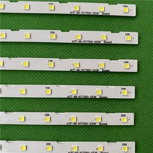 20pieces for Samsung 49"TV UE49NU7140U UE49NU7100U AOT_49_NU7300_NU7100_2X38_LED Backlight strip 38LED