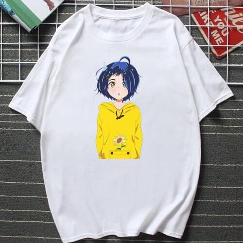2021 Kawaii Anime Clothes Anime Wonder Egg Priority Ai Cute Print T Shirt Women Men Cartoon Harajuku Clothing Summer Camisetas