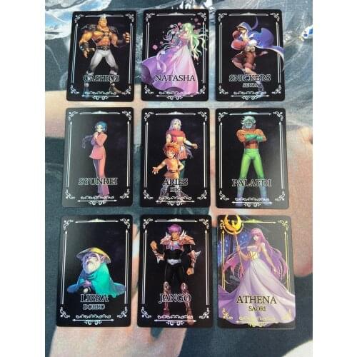 9pcs/set Saint Seiya Expansion Pack Redraw Repaint Original Composite Craft Toys HobbiesHobby Collectibles Game Collection Cards