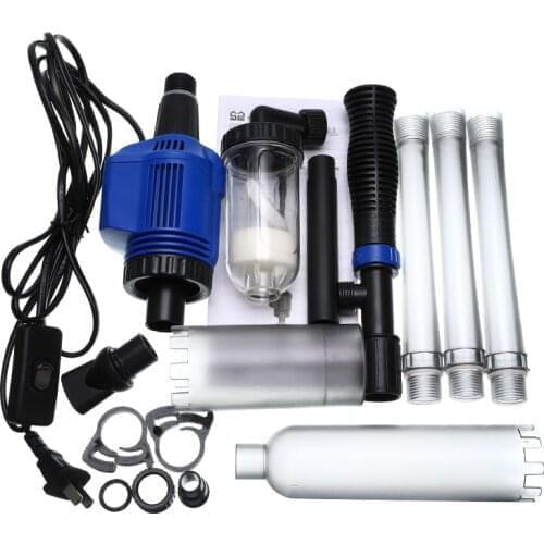 Aquarium Electric Syphon Operated Fish Tank Sand Washer 220V Powerful Suction Vacuum Gravel Water Changer Filter Siphon Cleaner