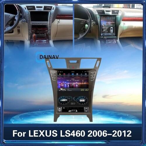 12.1 inch Telsa Style Android Car Multimedia DVD Player GPS Navigation For Lexus LS460 2008 Car Audio Radio Stereo