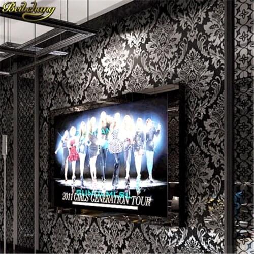 Beibehang Modern luxury red gold wallpaper bucolic PVC waterproof background wallpaper volume wall paper roll papel de parede 3D