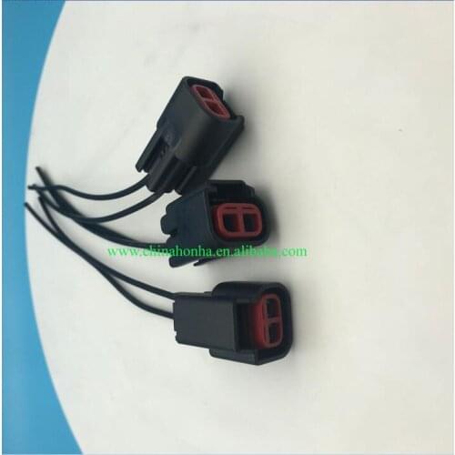 Free shipping 8 pcs 2 pin Ignition Coil Connector Triton F-150 Cobra Mustang Pigtails with or without wire fit for Ford