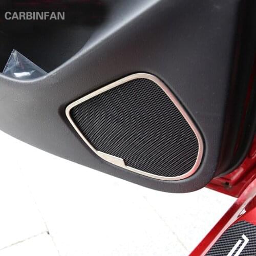 Side Car Door Stereo Speaker Audio Sound Loud speaker Molding Cover Kit Trim Accessories For Mazda 3 Axela 2014 2015 2016 C977