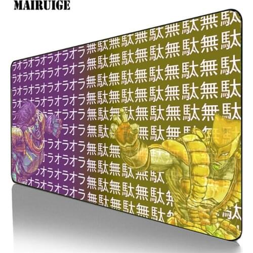 Anime JoJos Adventure Large Gaming Mouse Pad Laptop Keyboard Mousepads Computer PC Accessories Game Mousemat Player Mats Csgo