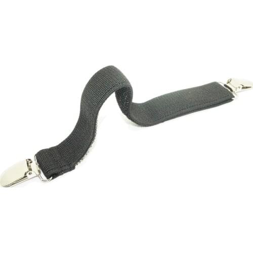 3pcs Black Hat Leash Retainer Clip Keeper for Fishing Apparel Cap Holder with Coiled Cord