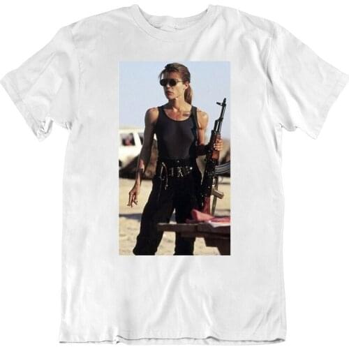 Sarah Connor Terminator 2 T2 Movie Fan T Shirt