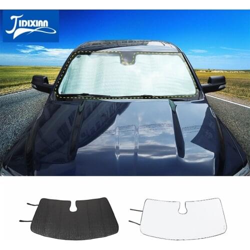 MOPAI Windshield Sunshades for Dodge RAM 1500 2018+ Car Front Windshield Sun Visor Cover Accessories for Dodge RAM 1500 2018