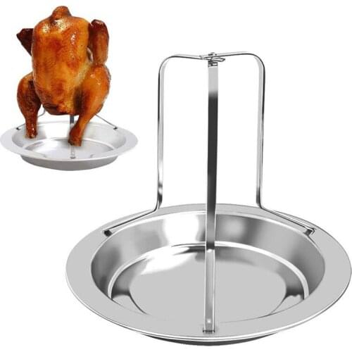 Kitchen Outdoor BBQ Tools Chicken Duck Holder Rack Grill Stand Roasting for Barbecue Rib Non Stick Carbon Steel Grilling Tools