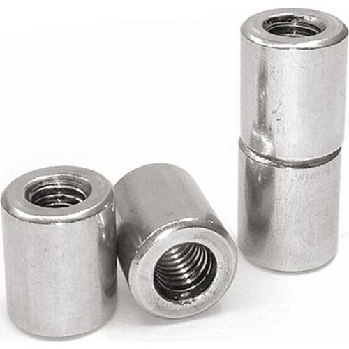 M3 M4 M5 M6 M8 M10 M12 304 Stainless Steel Extend Long Coupling Nut Round Rod Extension Nut