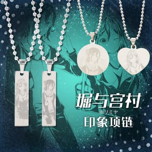 Hori-san to Miyamura-kun Metal Sweater Necklace Hori Kyoko Gift Miyamura Izumi Fashion Pendant Chain Choker Accessories Anime