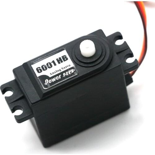 1Pcs Power HD 6.7kg/ 43g Analog Servo HD-6001HB with Plastic Gear 25T, Double Bearings