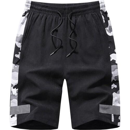 2021 Plus Size 7Xl,8Xl Bermuda Men Camouflage Short Homme Fitness Reflective Streetwear Shorts for Sporting Sweatpants