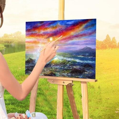 Natural Scenery Sunset Sea Painting By Numbers Complete Kit Acrylic Paints 40*50 Paiting By Numbers Loft Handiwork