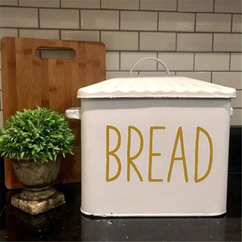 Bread Box Stickers For Dinning Room Kitchen Decoration Decals Removable Vinyl Bakery Shop Window Poster Bread Box Mural HJ170