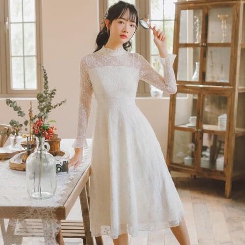 No less than a larger video have French small spot scene shooting 】 【 bud silk dress