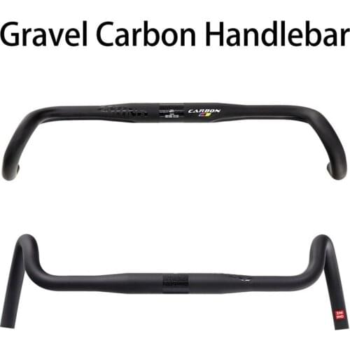 2020 new Carbon Gravel handlebar Big Flare Bar Cyclocross Road Bike handlebars 400/420/440mm carbon fiber bicycle handlebar