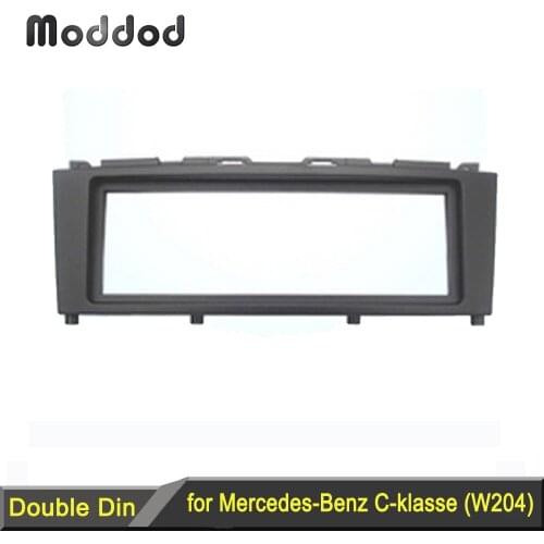 One Din Stereo Panel for Benz C CLASS W204 Fascia Radio Refitting Dash Mounting Installation Trim Kit Face Frame Facia