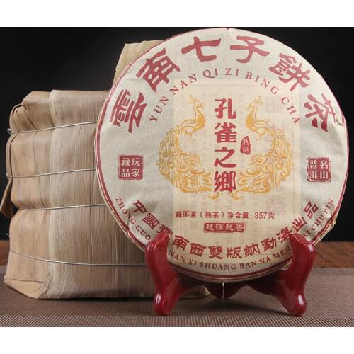 2006 Chun Hai Gong Ting Menghai Taste Old Tree Chen Cang Shu Ripe Pu-Erh 357g
