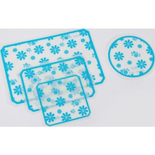 Flower Printed Silicone Mat New Kneading Dough Mat Non-stick Rolling Mats Kitchen Cooking Tools Cake Pastry Pizza Baking Pads