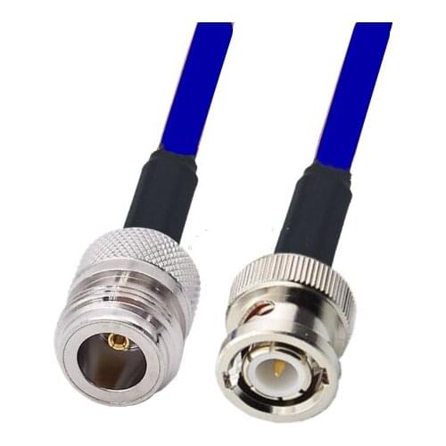 Blue N Female To BNC Male Connector RG401 Coaxial RF Adapter Jumper Cable 50ohm