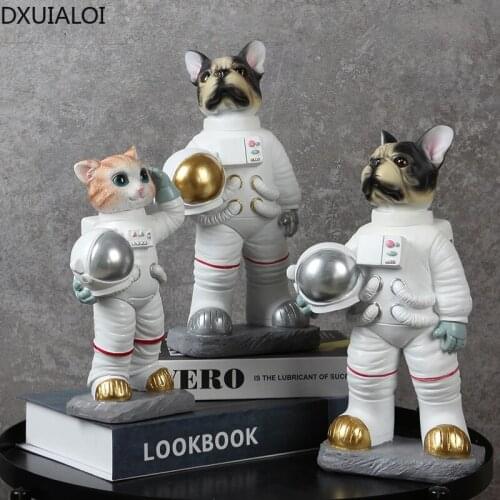 DXUIALOI Nordic Creative Animal Sculpture Decoration Resin Crafts Friends Gift Office Living Room Desktop Home Decoration