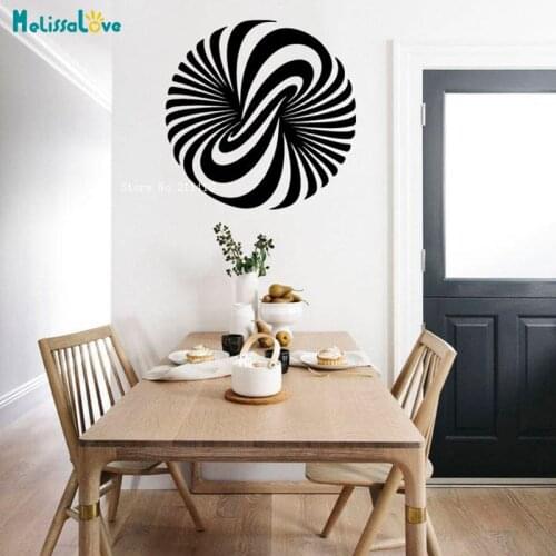 Special Shadow Overlay Effect Removable Wall Decal Sticker 3D Circle Mandala Home Decoration Living Room YT6278