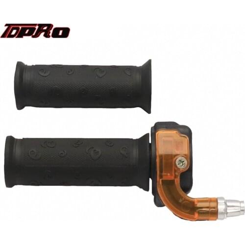 TDPRO 7/8'' New 47/49cc 22mm Motorcycle Gas Carburetor Throttle Cable Twist Handle Grips For Moto Dirt Pit ATV Buggy Pocket Bike