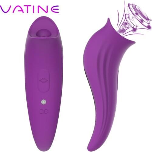 VATINE 8 Speeds Nipple Sucking Vibrator Sucker Vibrating Vagina Clitoris Stimulator Erotic Toys Sex Toys for Women
