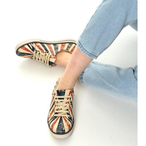 Digital Printing Colorful Pattern Women Sneakers