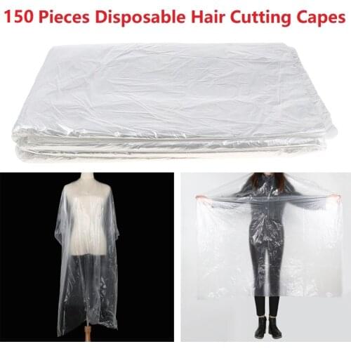 150Pcs Disposable Hair Cutting Capes Barber Home Salon Shawls Perming Apron Gown