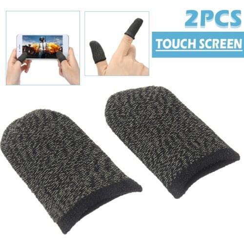 2pcs Anti-slip Finger Cover Game Controller Portable Smart Touch Screen Fingers Sleeves For Universal Mobile Phone