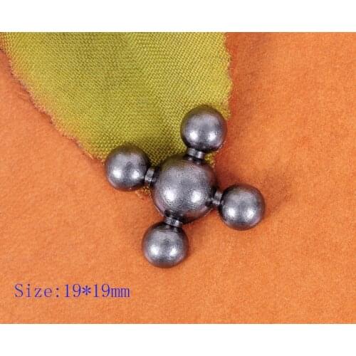 30X Special 19*19mm Punk Retro Ball Cross Fasteners Rivet Stud Leathercraft Conchos