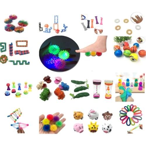 40PCS Fidget Toy Stress Relieve Balls Sensory Toy for ADHD Group Fidget Toy Stress Relieve Balls Sensory Toy