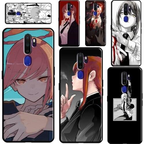Makima Chainsaw Man Anime Phone Case For OPPO A5 A9 A31 A53 2020 A52 A72 A15 A83 A91 A1K A5S Reno2 Z Find X2 X3 Pro