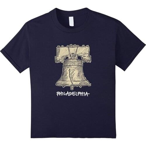 Liberty Bell Philadelphia Us Independence Hall New Design Men Tee Shirt Tops Short Sleeve Cotton Fitness Distressed T-Shirt