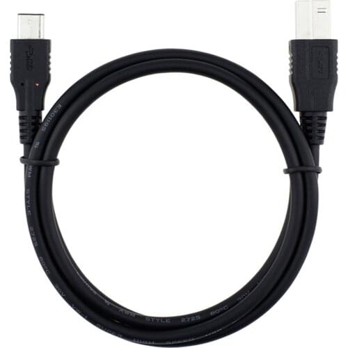 Xiwai USB-C USB 3.1 Type C Male Connector to USB Standard B Male Data Cable for Apple Laptop & Laptop Black