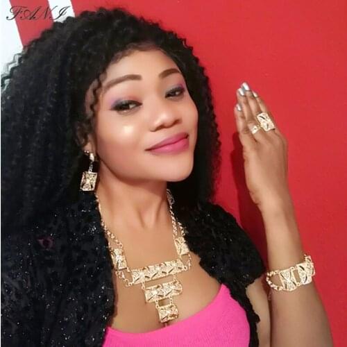 Fani Dubai Gold Colorful jewelry set Wholesale Wedding woman accessories jewelry set Brand quality statement Bridal jewelry set