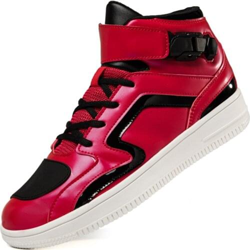 Red Motorcycle Boots Men Moto Motorbike Breathable Riding Equiment Motorboats Motocross Touring Biker Shoes Casual Chopper Women