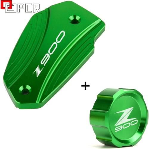 LOGO Z900 Front & Rear brake Fluid Cylinder Master Reservoir Cover Cap For Kawasaki Z900 z 900 Z 900 2017 2018 2019 2020