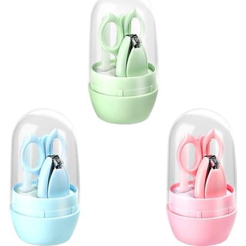 Babies' Nail Clippers round Can Set Baby Nail Clippers Newborn Special Anti-Pinch Nail Clippers Safety Scissors baby care kit