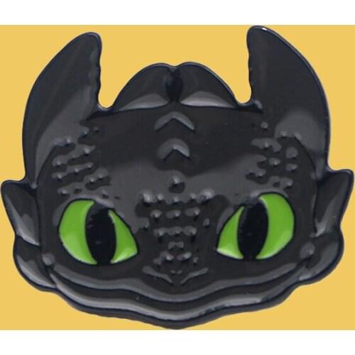 O305 Cartoon Movie Dragon Metal Enamel Pins And Brooches For Women Men Lapel Pin Backpack Bags Hat Badge Gifts