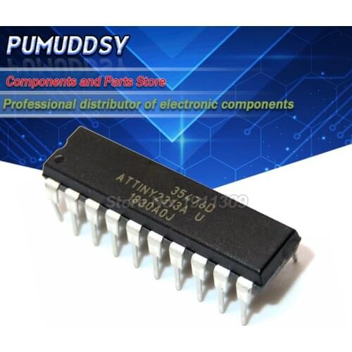 2PCS ATTINY2313A-PU ATTINY2313 ATTINY 2313 DIP20 8-bit Microcontroller chip Hot sale IC
