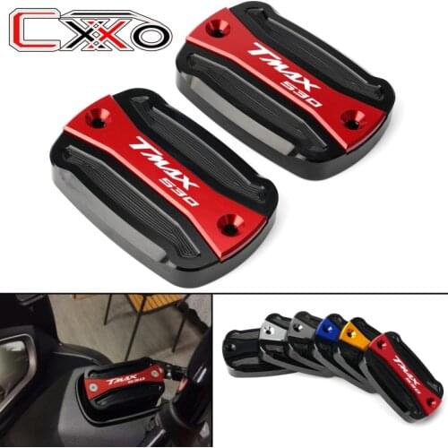 Motorcycle CNC Front Brake cylinder cover Cap cover with TMAX 530 logo For Yamaha TMAX530 TMAX 530 SX DX T-MAX 2012-2018 2019