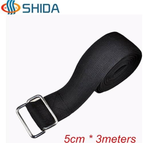 New Double Metal Buckle 1pcs 5cm*3meters Ratchet Tie Down Strong Polypropylene Webbing Quick Lock Strap Luggage Cargo Belt