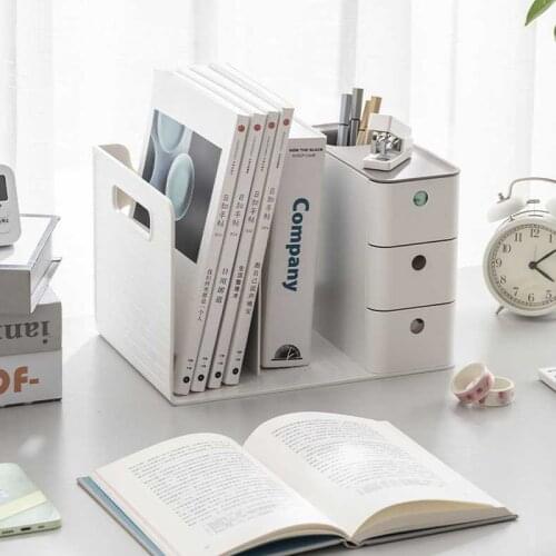 New Desktop A4 Paper Storage Box Books Holder Rack Pencil Box Office Sundries Organizer Drawers Easy Portable Storage Shelves