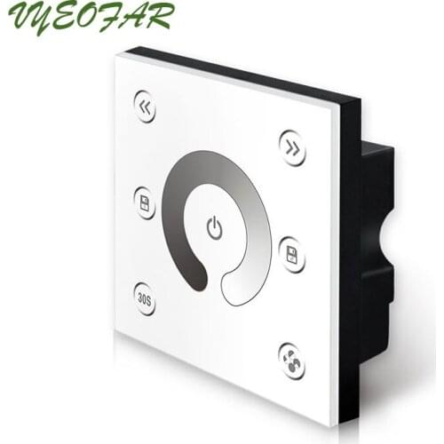 New Led 0-10V Dimmer AC 90V - 250V High Voltage Analog Signal Touch Panel 86mm Wall Mount 2 Channel Output PWM5V PWM10V Dimmer